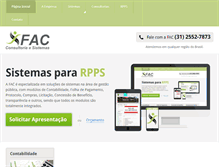 Tablet Screenshot of facsistemas.com.br